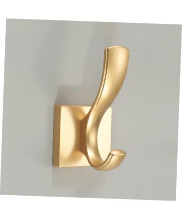 Alipis 2pcs No Punching Hook Heavy Duty Clothes Hanging Storage Hook Shoe Cabinet Wall-Mounted 10.00X5.20X3.00CM Golden - Buy Online on GoSupps.com