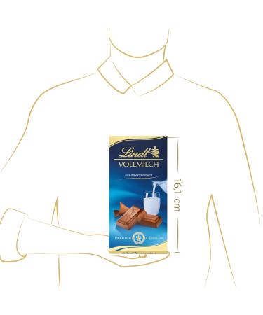 Lindt Milk Chocolate Bar 100g - Finest Gluten-Free Alpine Chocolate Gift | Shop Now - Buy Online on GoSupps.com