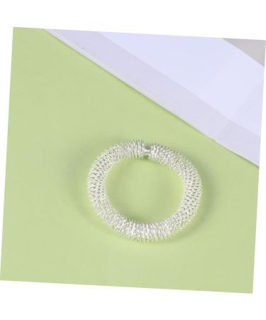 Buy Gleavi 3-Set Finger Massage Ring - Spiky Sensory Acupressure Wrist Bracelet | Silver Metal Chinese Style for Ultimate Relaxation - Buy Online on GoSupps.com