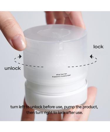 glow aloe barrier support moisturizer | soothing & hydrating | fortified with ceramide np & niacinamide | enriched with aloe vera leaf water | lightweight calm complex texture | 1.69 fl oz - Buy Online on GoSupps.com