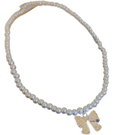 OralGos Elegant Pearl Bow Pendant Necklace for Women - Wedding & Party Jewelry - International Shipping Available - Buy Online on GoSupps.com