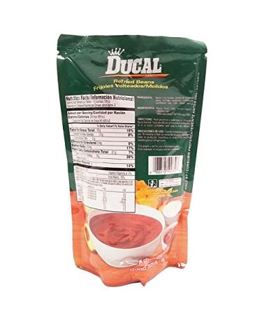 Ducal Refried Red Beans 14.1oz / 400grs Frijoles Rojos Volteados (3 Pack) 14.1 Ounce (Pack of 3) - Buy Online on GoSupps.com