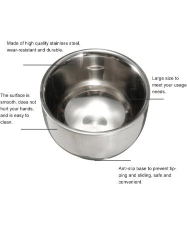 Premium Stainless Steel Shaving Bowl for Men - Ideal for Wet Shaving at Home | Shaving Soap & Foam Mug - Buy Online on GoSupps.com