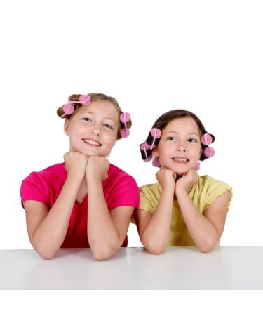 36-Piece Foam Sponge Hair Rollers | Soft Sleeping Curlers for Styling - Pink | 2.8x0.98 inch - Buy Online on GoSupps.com