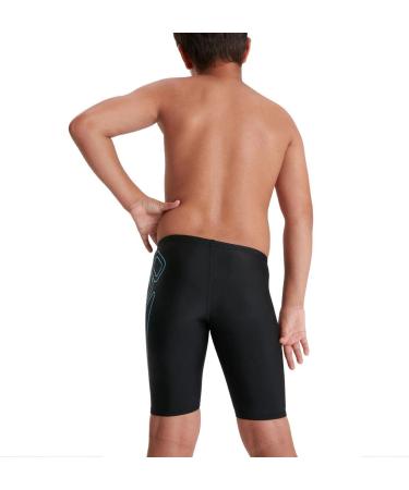Speedo Boys Boom Logo Swim Shorts | 11-12 Years | Black/Light Adriatic - International Shipping Available - Buy Online on GoSupps.com