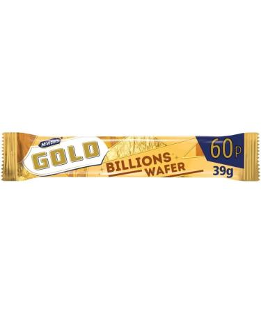 Mcvities Gold Billions Wafer 39g Bars (48 Bars x 39g) - Buy Online on GoSupps.com