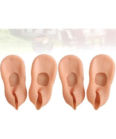 Buy Pretyzoom 2 Pairs Heel Protection Socks - Moisturizing Gel Socks for Cracked Heels & Plantar Fasciitis - Invisible Spa Socks for Beach Comfort - Buy Online on GoSupps.com