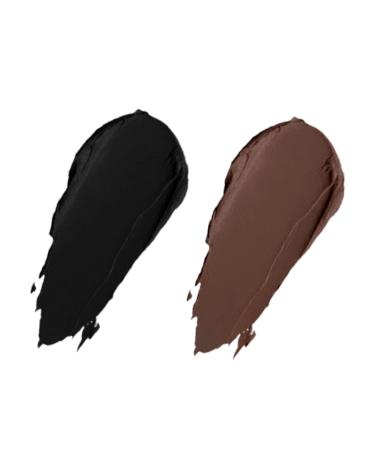 Erinde Black Brown Gel Eyeliner Set with 2 Eye Makeup Brushes | Waterproof, High Pigmented, Long Lasting Smudge-Proof Cream Gel Eyeliner | Makeup Gift Kit - Buy Online on GoSupps.com