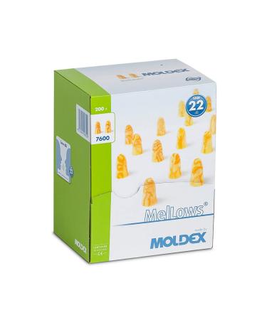 Moldex MelLows Disposable Earplugs - SNR 22dB 200 Pairs 1 Piece - International Shipping Available - Buy Online on GoSupps.com