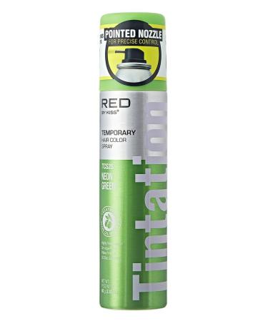 Kiss Tintation Temporary Color Spray Neon Green 2.82 Ounce (Pack of 2) - Buy Online on GoSupps.com