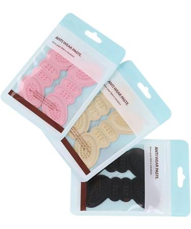 Gatuida 6 Pairs Heel Cushion Pads - Pink & Black High Heel Protectors Shoe Grips & Half Size Foot Stickers for Comfort & Support - Buy Online on GoSupps.com