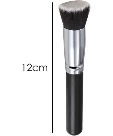 Premium Foundation Brush for Liquid Powder & Cream Makeup - Flat Top Kabuki & Stippling Brush - Perfect for Blusher & Concealer - Synthetic Bristles for Flawless Application - Buy Online on GoSupps.com