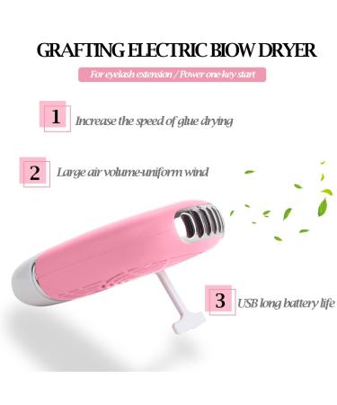 267 PCS Eyelash Extension Kit with USB Air Conditioning Blower, Silicone Pad, Tweezers, Glue Rings, and More - Pink - Buy Online on GoSupps.com