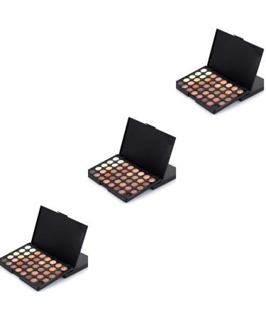 FRCOLOR 3pcs 40 Eye Pearly Makeup Shadow Pallet Cosmetic Colors Combination Lustre 1 count (Pack of 1) As Shownx3pcs