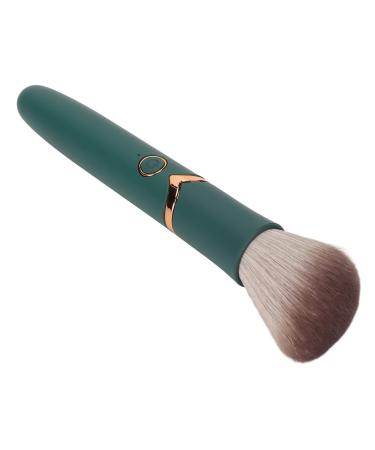 Electric Makeup Brush Waterproof USB Rechargeable Cosmetic Brush Soft Makeup Brush 10 Gears Vibration Levels Green