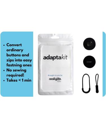 Adaptakit One-Handed Trouser Fastening | Ideal for Elderly & Arthritis, Stroke, Parkinson's Patients | Dressing Aid | Easy Install & Discreet - Buy Online on GoSupps.com