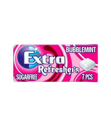 Wrigley's Extra Refreshers Gum Bubblemint 7 Piece x 15 pack