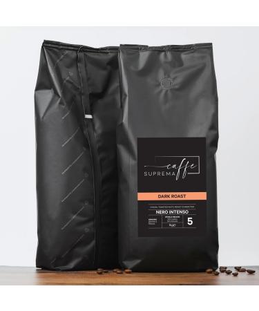 Caffe Suprema Nero Intenso Coffee Beans 1KG Dark Roast 50% Arabica 50% Robusta - Buy Online on GoSupps.com