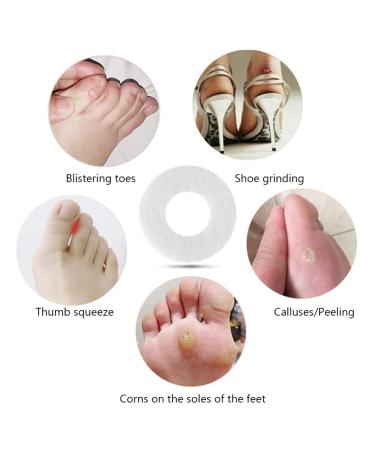 Healifty Corn Cushions Toe Pad - Self Adhesive Callus Cushions - Foam Corn Pads for Foot Care - Toe Protectors (White, 4Pcs) - Buy Online on GoSupps.com