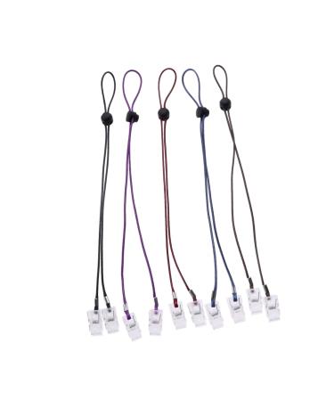 Toyandona 5st towel holder napkin latz neck strap metal clips older napklip dung holder chain napkin clamps.