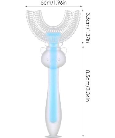 U-Shaped Toothbrush Cute 360 Oral Teeth Cleaning Baby Silicone Toothbrush Brush Cleaning and Care Convenient Toothbrush Oral - Buy Online on GoSupps.com