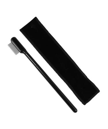Didiseaon 5 Sets Eyelash Comb Brush Tool Mascara Eyelash Extension Mascara Eyebrow Comb Metal Cosmetics Tool Metal Mascara Comb Black Lash Wooden Handle Simple Makeup Brush Woman