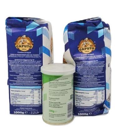 Antimo Caputo Pizza Crust Pack - 2kg High Tempature Flour & Italian Dry Yeast - Buy Online on GoSupps.com