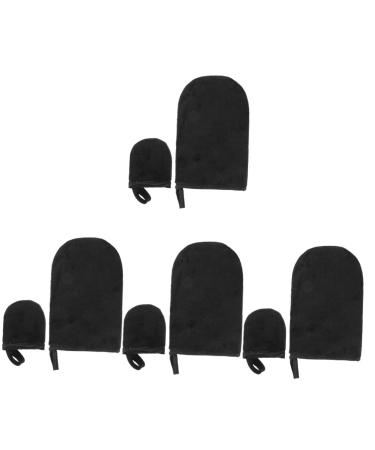 Angoily 4 Sets Tanning Gloves Half Finger Gloves Facial Lotion Sun Gloves Anti-uv Gloves Protective Gloves Nail Molding Gel Sunless Tanning Mittens Nail Gel Self Tan Cleasing Milk Flocking