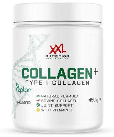 XXL Nutrition Collagen+ Type 1 Bovine Collagen Supplement with Vitamin C Type 1 Collagen Unflavored 450 Grams 30 doses - Buy Online on GoSupps.com