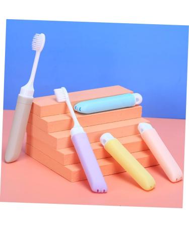 Beaupretty 5-Piece Foldable Travel Toothbrush Set - Durable & Practical Portable Toothbrush for Camping & Home Use - Buy Online on GoSupps.com