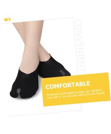 Invisible Boat Socks for Men & Women | Bunion Correcting Sock Adjusters | Polyester Fiber | Black | 1 Pair - Buy Online on GoSupps.com