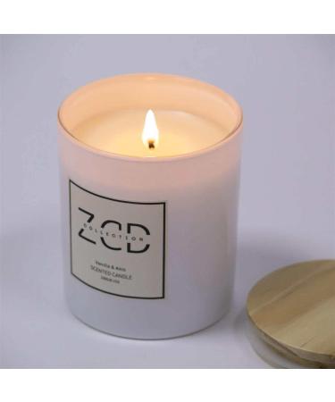 Luxury Scented Soy Candle - Vanilla & Anis | Stress Relief Aromatherapy | 8.1 oz | Up to 46 Hour Burn | International Shipping Available - Buy Online on GoSupps.com