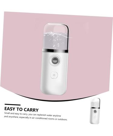 Healeved 3pcs Hydrating Instrument Portable Humidifiers Mini Sprayer Cool Spa Moisturizing Face Abs White - Buy Online on GoSupps.com