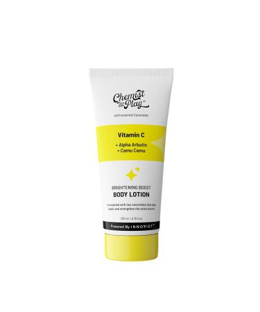 Chemist at Play Brightening Body Lotion with Ceramides | Alpha Arbutin Camu Camu & Vitamin C | All Skin Types | For Bright Moisturized & Glowing Skin | 200 ml