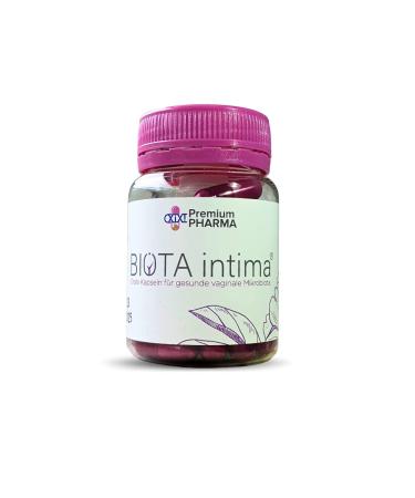 BIOTA intima capsules vaginal probiotics 180 billion CFU 6 strains Lactobacillus + Lactoferrin + Vitamin D