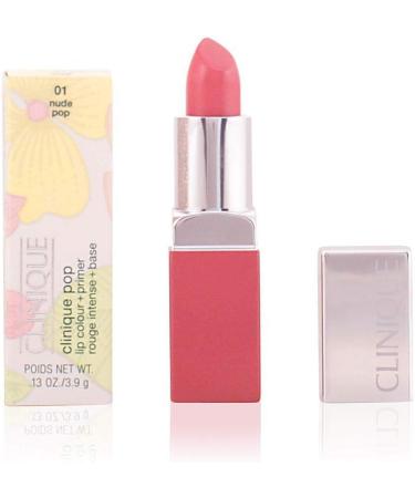 Clinique Women's Pop Lip Color + Primer Lipstick 02 Bare 0.13 oz - Long-Lasting Formula for Effortless Beauty - Buy Online on GoSupps.com
