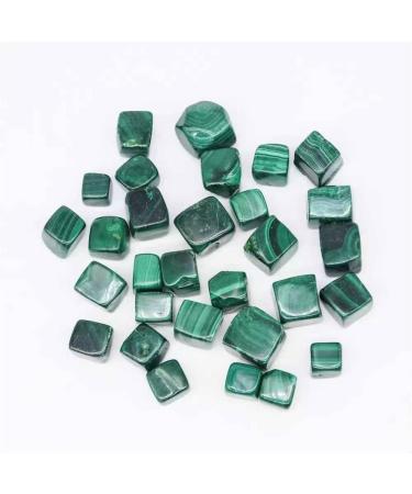 Crystal 100gNature Stripe Malachite Mini Cub Tumbles Stone 17mm-25mm for Great W Gift JZIGTDEM