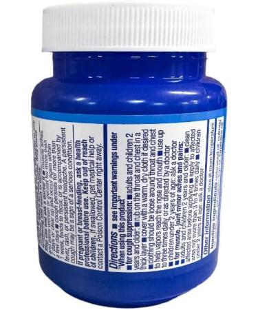 Vaporizing Chest Rub 4 oz - Cough Suppressant & Topical Analgesic 3 Pack | Fast Shipping Worldwide - Buy Online on GoSupps.com