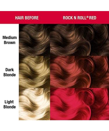 Manic Panic Rock'N'Roll Red Semi-Permanent Hair Dye - Vegan Cruelty-Free 3 x 118ml - Bold Red Color - Buy Online on GoSupps.com