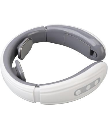 U-Shaped Wireless Neck Massage Device - Intelligent Heated & Portable Electric Pulse Massager for Neck Tension Relief - White - Buy Online on GoSupps.com