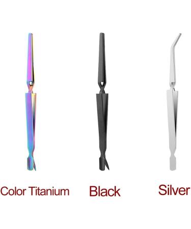 C Curve Cuticle Remover Nipper & Shaping Tweezers Set - Professional Black Nail Pincher - Buy Online on GoSupps.com