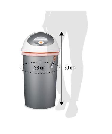 Foxy Baby Diaper Pail for Cloth Diapers - One-Hand Operation & Odor Control - Perfect for International Shipping - Buy Online on GoSupps.com