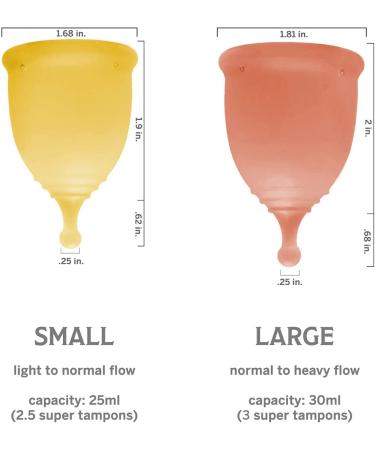 Menstrual Cups for Beginners - Period Kit for Girls - Best Removal Stem - Tampon Alternative - 14 Piece Set - Buy One Give One to Woman in Need - Buy Online on GoSupps.com