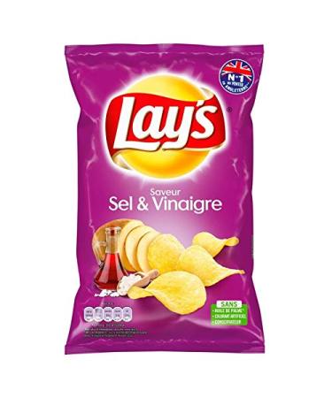 Lay'S - Chips Sel Et Vinaigre 130G - Lot De 5 - Livraison Rapide En France - Prix Par Lot
