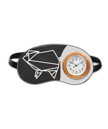 Origa Pig Geometric Shape Sleep Eye Head Clock Travel Shade Cover