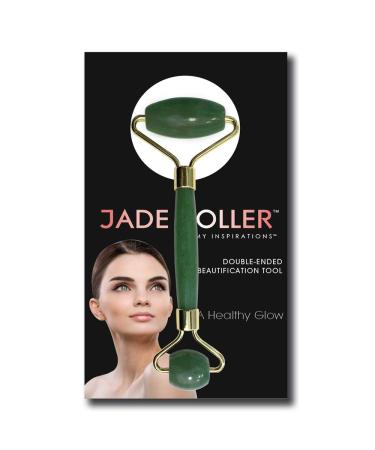 Jade Roller by My Inspirations for Face Neck and Body Use as Facial Roller Lymphatic Massager Eye Roller Cooling Effect and Helps Reduce Fine Lines