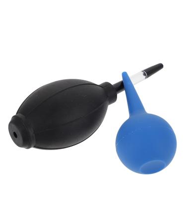 2pcs Blowing Rubber Blue Aspirator Syringe: Syringe Wax Bulb Adults Silicone Bulbs Black Ball Bulb: Wash Ear Blowers Cleaners Nasal Suction Laboratory for Wood Silicone Rubber
