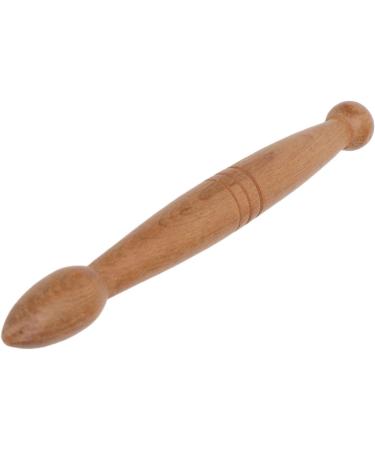 Ergonomic Wooden Acupunkt Massage Stick - 2 Ends Foot & Hand Roller for Home Travel & Office Muscle Relief - Buy Online on GoSupps.com