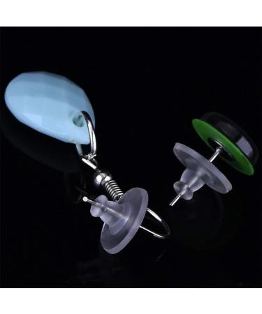 Clear Silicone Earring Backs - Safety Clutch Ear Locking Stopper (Pack of 100) - Buy Online on GoSupps.com