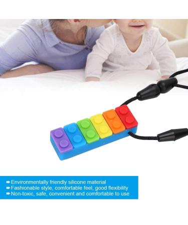 Silicone Kaubei ring Necklace - High-Temperature Resistant Blue Rainbow Chewing Trailer - International Shipping Available - Buy Online on GoSupps.com